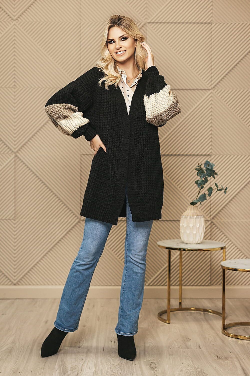 image-Cardigan PeeKaBoo