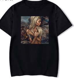 image-Black Harajuku T-Shirt Plus Size Short Sleeve