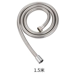 image-Stainless Steel Shower Hose 1.5m With Double Buckle Electroplated Finish
