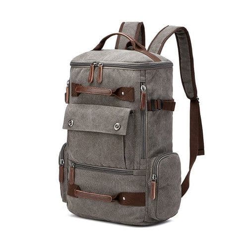 image-Large Canvas Shoulder Casual Backpack For Unisex