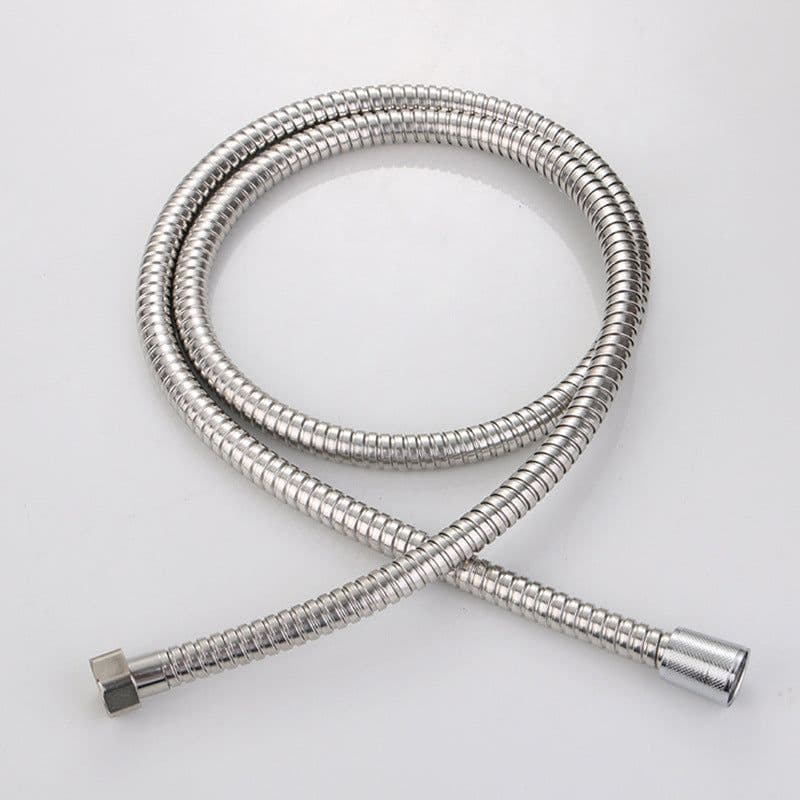 image-Stainless Steel Shower Hose 1.5m With Double Buckle Electroplated Finish