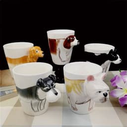 image-Creative Ceramic Water Cup Of Cartoon Dog