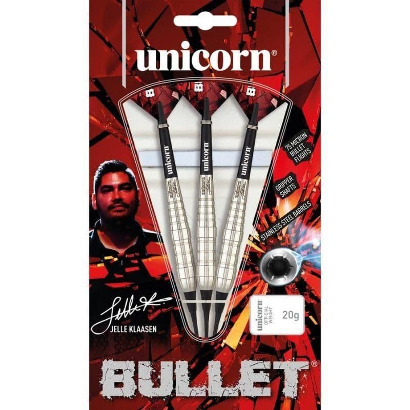 image-Darts soft tip Unicorn Bullet Stainless Steel- Jelle Klaasen 20g: 23531