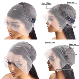 image-Body Wave 13x6 Hd Lace Frontal Wig For Women 13x4 Wavy Lace Front Human Hair Wig 40 Inch Brazilian Remy Human Hair Wigs