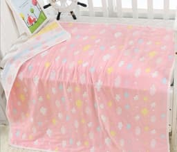 image-110 * 110cm baby bath towel cover blanket gauze children quilt quality baby children pure cotton 6 six layer gauze bath towel