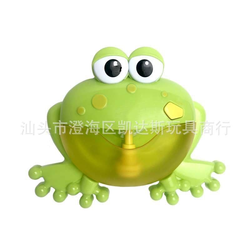 image-Frog Bubble Music Machine - Yellow Baby Bath Toy, 24*8*15cm