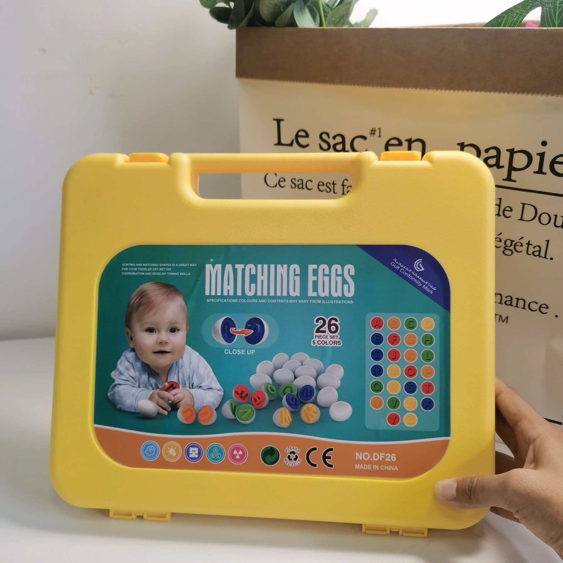 image-Cross-border special for smart egg pairing twisted egg recognition color children's educational early education assembled toy simulation egg box
