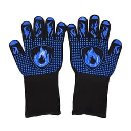 image-Fireproof BBQ Gloves - 800°F Heat Resistant Silicone