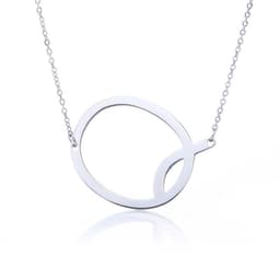 image-Fabulous Rose Gold Plated Stainless Steel Initial Letter Pendant Necklace