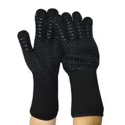 image-Fireproof BBQ Gloves - 800°F Heat Resistant Silicone