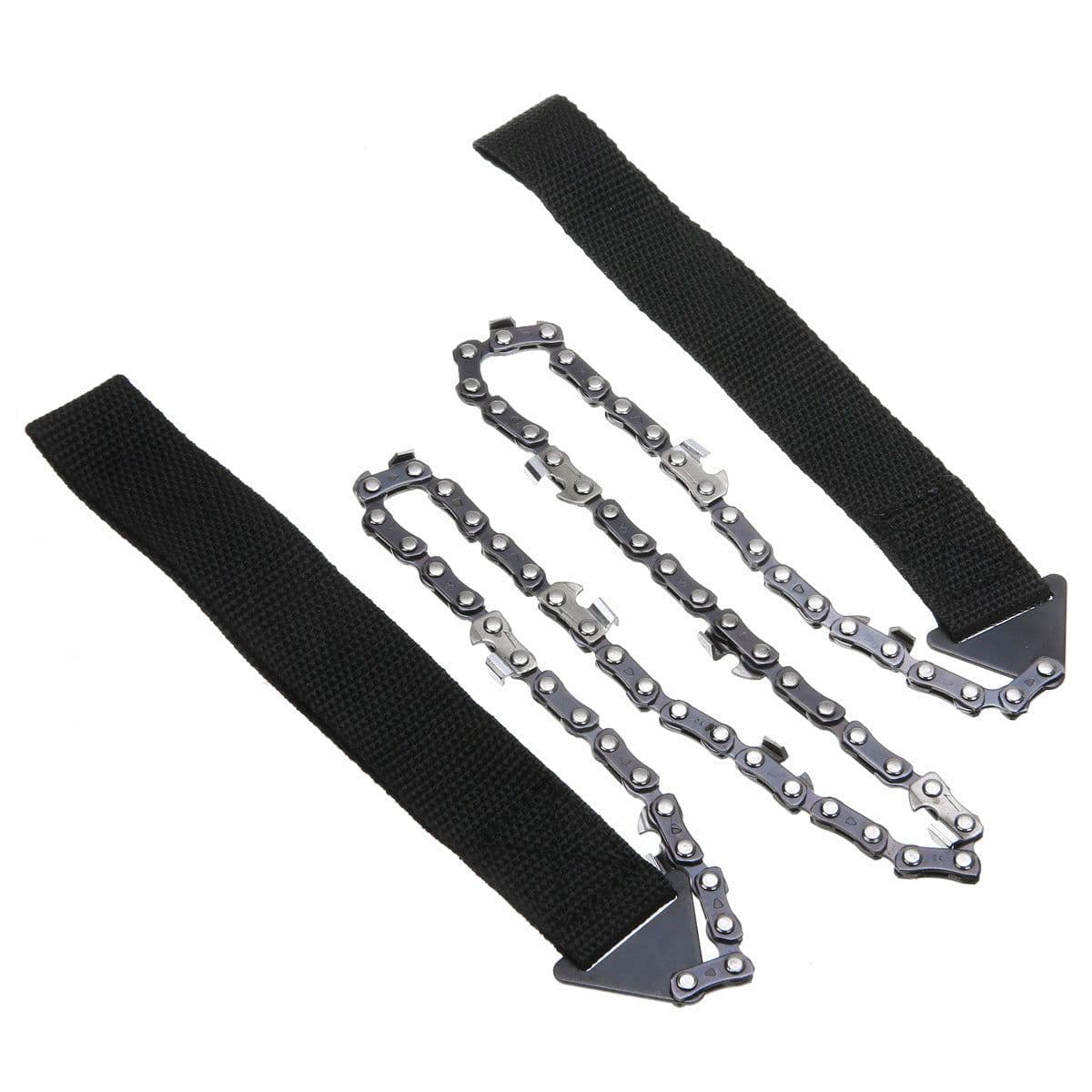 image-Outdoor wack 24" 11-Tooth Pocket Survival Hand Saw - Nylon Webbing Handle, Steel Blade