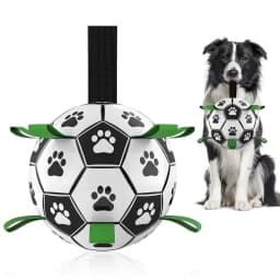 image-Interactive Dog Football Toy Soccer Ball Inflated Training Toy For Dogs Outdoor Border Collie Balls For Large Dogs Pet Supplies