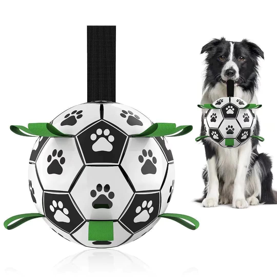 image-Interactive Dog Football Toy Soccer Ball Inflated Training Toy For Dogs Outdoor Border Collie Balls For Large Dogs Pet Supplies