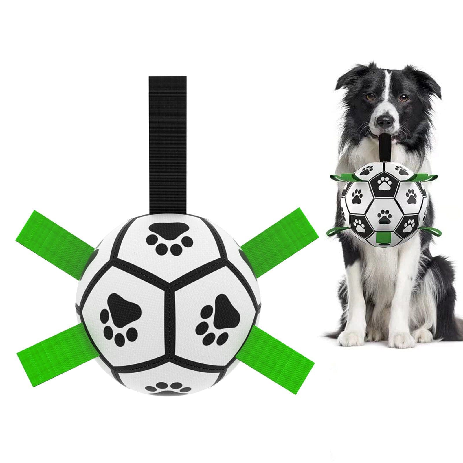 image-Interactive Dog Football Toy Soccer Ball Inflated Training Toy For Dogs Outdoor Border Collie Balls For Large Dogs Pet Supplies