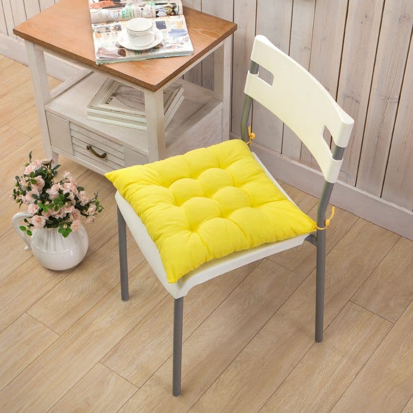 image-Tatami Cushion Solid Color Office Chair Pad
