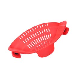 image-Cross-border kitchen pot side drainer fruit and vegetable noodle baffle silicone filter water divider pour vegetable leak-proof gadget