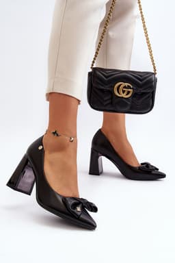 image-Block heel pumps Step in style