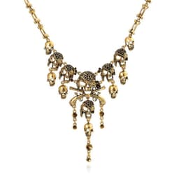 image-Jiaoyu Skull Necklace - Ancient Silver Retro