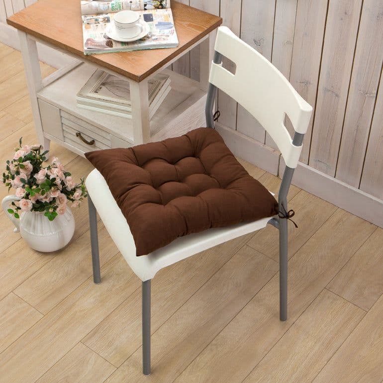 image-Tatami Cushion Solid Color Office Chair Pad