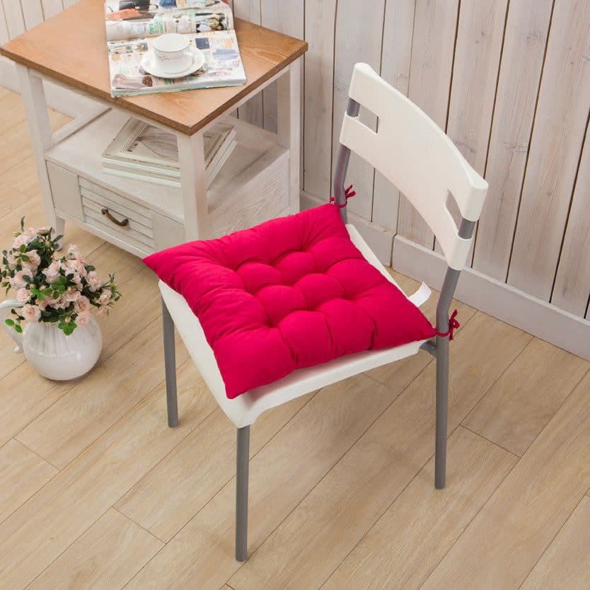 image-Tatami Cushion Solid Color Office Chair Pad