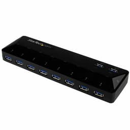 image-USB Hub Startech ST103008U2C USB 3.0 x 10 Black