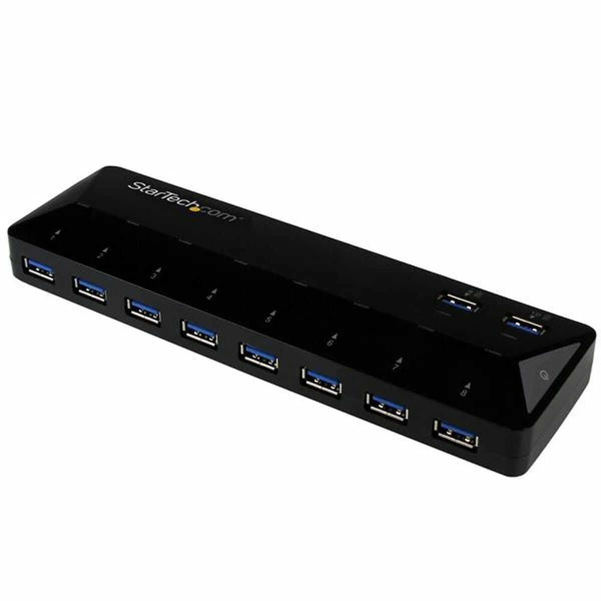 image-USB Hub Startech ST103008U2C USB 3.0 x 10 Black