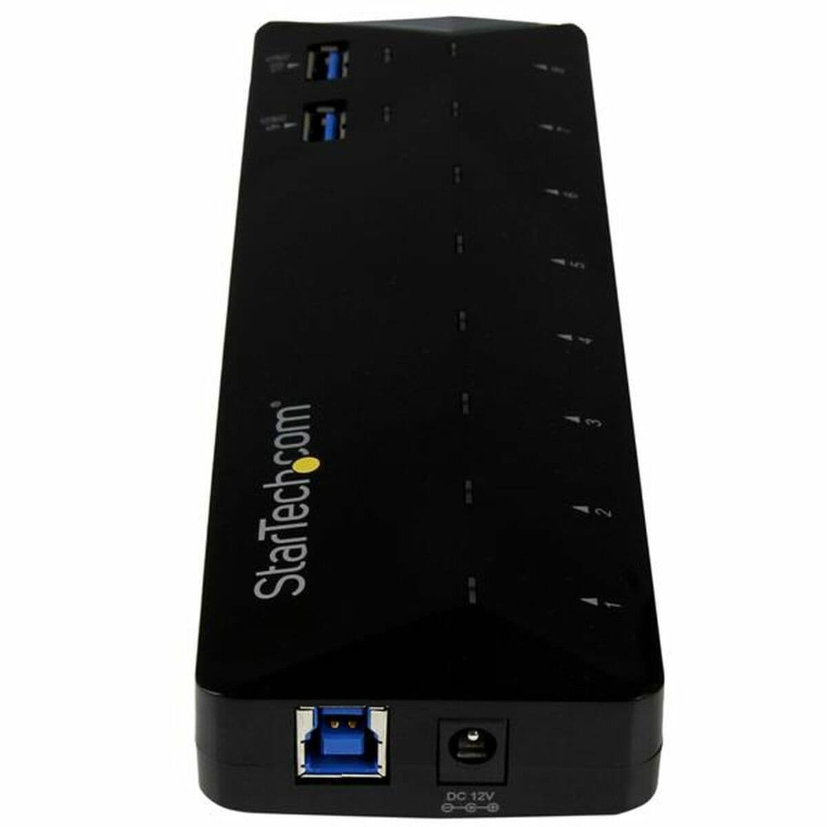 image-USB Hub Startech ST103008U2C USB 3.0 x 10 Black