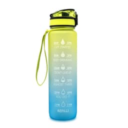 image-Plastic bottle frosted gradient bouncing cup water bottle sports bottle space cup travel cup