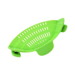 image-Cross-border kitchen pot side drainer fruit and vegetable noodle baffle silicone filter water divider pour vegetable leak-proof gadget