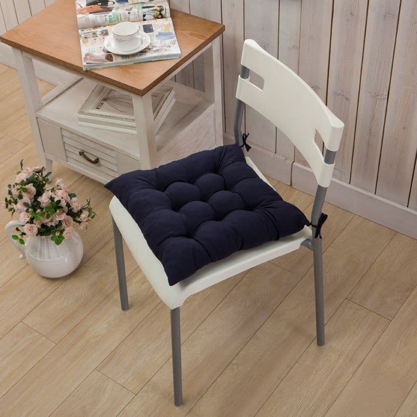 image-Tatami Cushion Solid Color Office Chair Pad