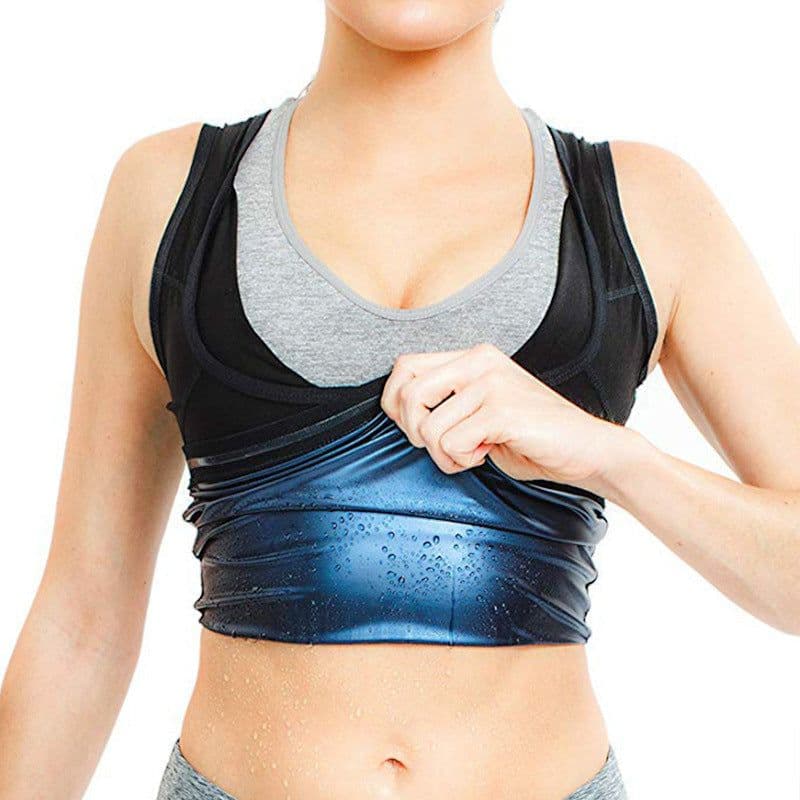 image-Men Neoprene Sweat Sauna Vest Body Shapers Corset Vest Waist Trainer Slimming Vest Shapewear Waist Shaper Corset