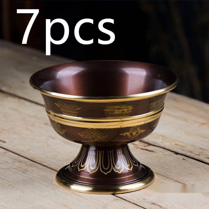 image-India Copper God of Wealth Water Supply Cup for Buddha Cup