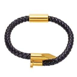 image-Stainless Steel Roman Letter Bracelet - Men's 4mm