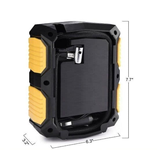 image-Digital Tire Inflator - DC 12 Volt Car Portable Air Compressor