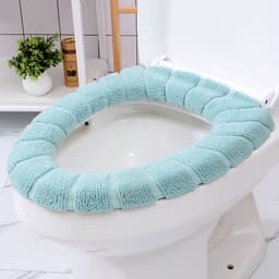 image-Xuchang Thickened Toilet Mat - Beige 43x43cm Acrylic Universal