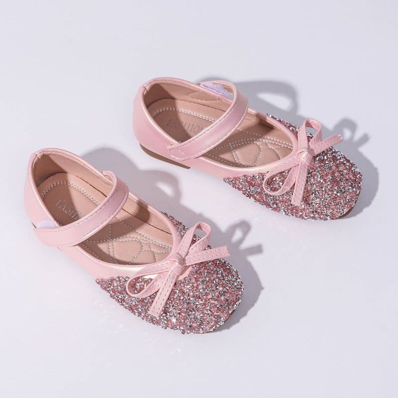 image-Sequins Princess Rhinestone Shoes for Girls - Champagne B-1 21-36