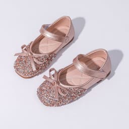 image-Sequins Princess Rhinestone Shoes for Girls - Champagne B-1 21-36