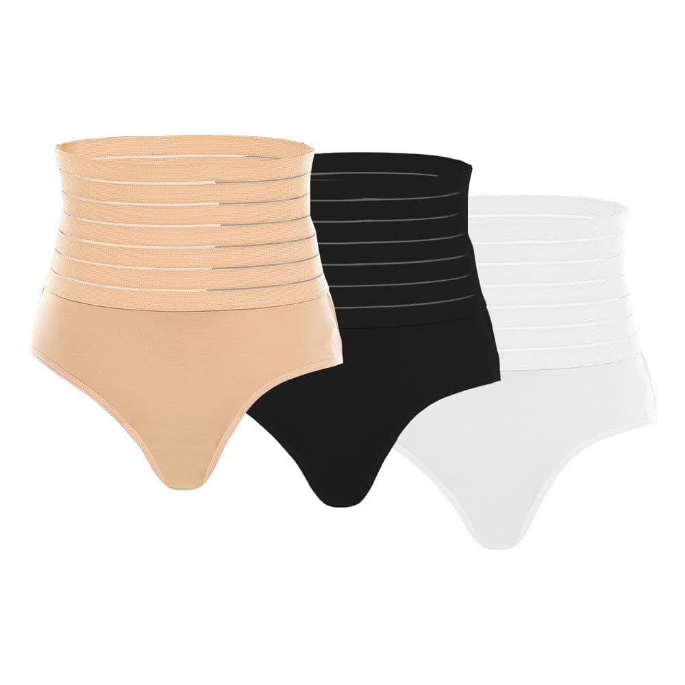 image-Women's High Waist Cotton Briefs Seamless Shaping