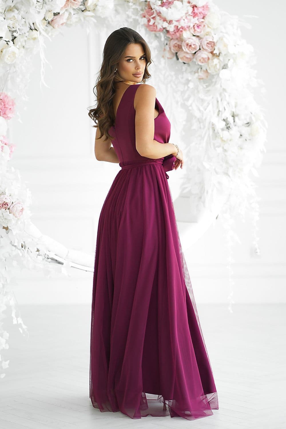 image-Long dress Bicotone
