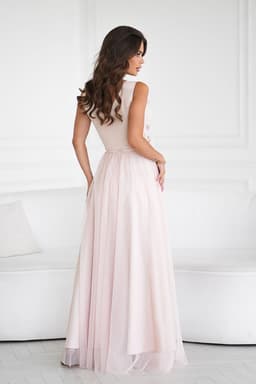 image-Long dress Bicotone
