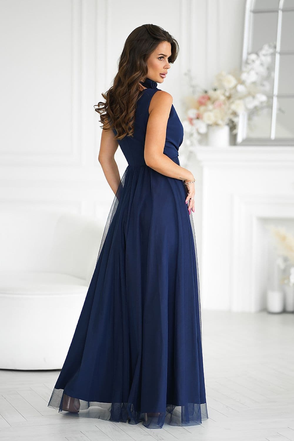 image-Long dress Bicotone