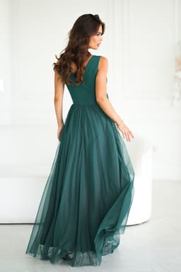 image-Long dress Bicotone