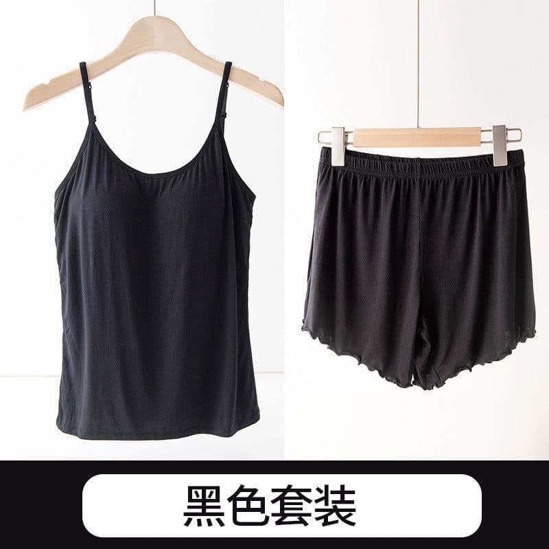 image-Sepsweet Modal Camisole Set Khaki XL