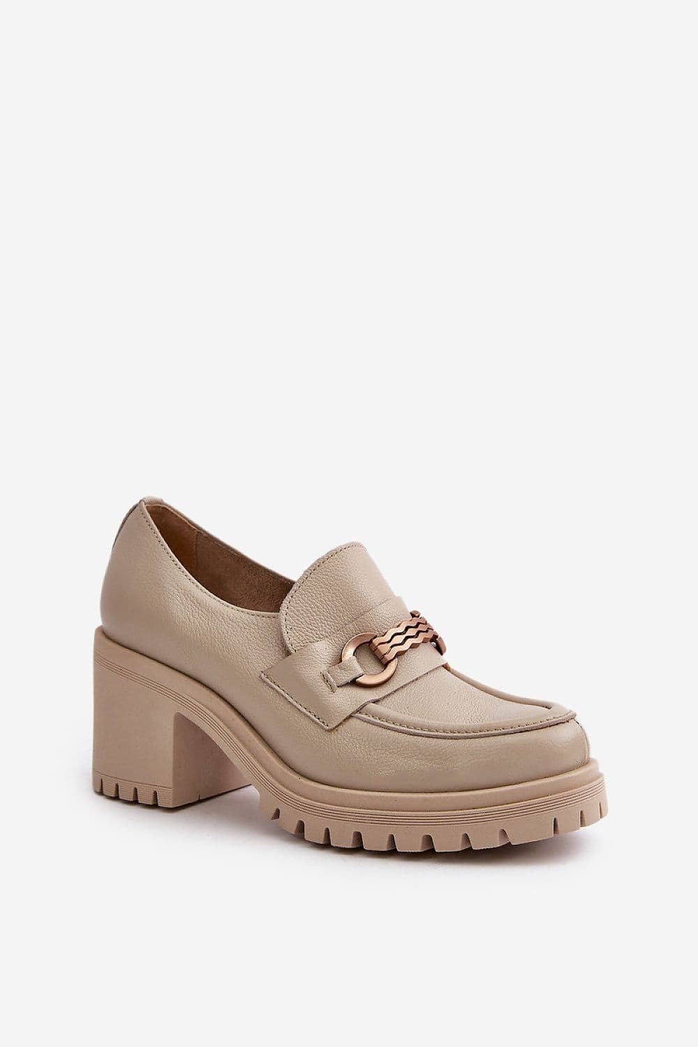 image-Heeled low shoes Step in style