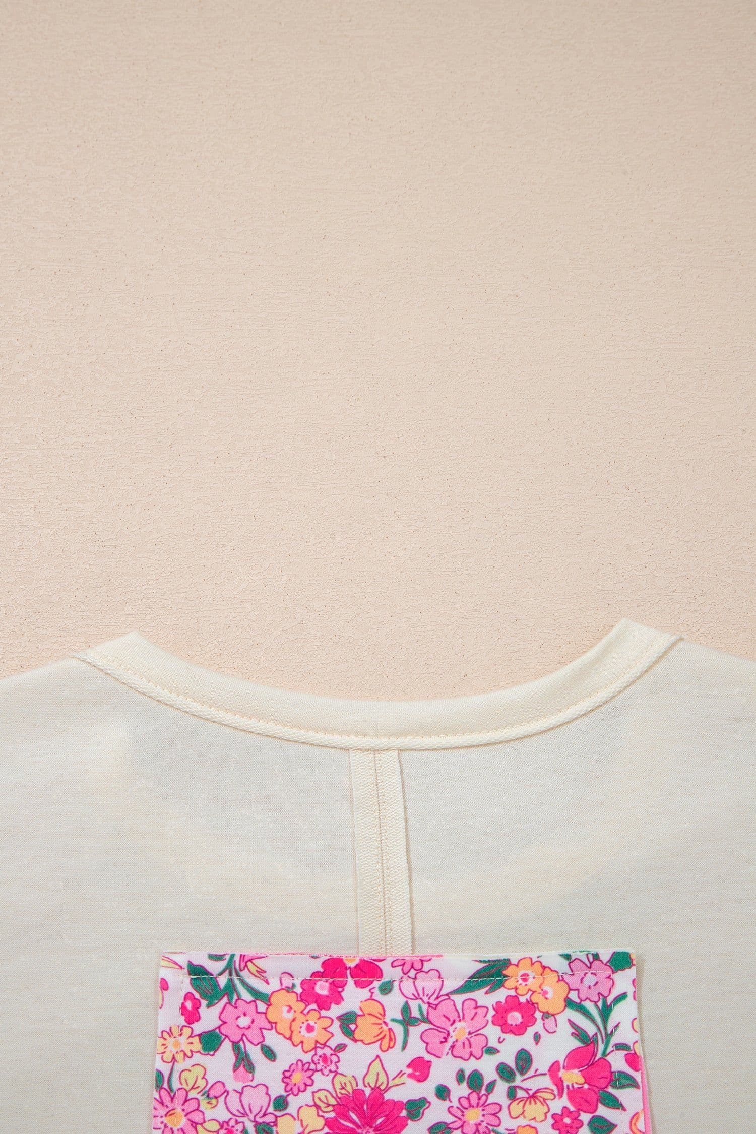 image-Jet Stream Floral Patched Oversized Tee