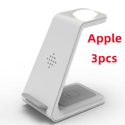 image-3 In 1 Fast Charging Station Wireless Charger Stand Wireless Quick Charge Dock For Phone Holder