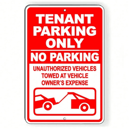 image-Tenant Parking Only Metal Sign 8x12" Weatherproof