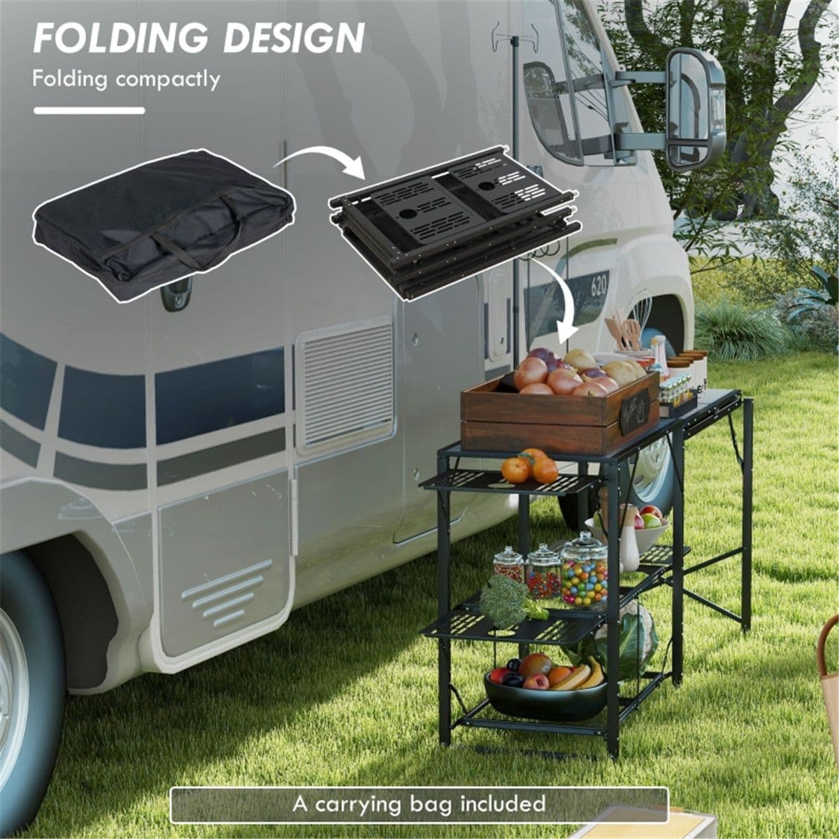 image-Folding Camp Kitchen ( Amazon Shipping)(Prohibited by WalMart)
