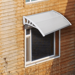 image-Transparent Eaves Canopy 100x80cm - ABS & Polycarbonate