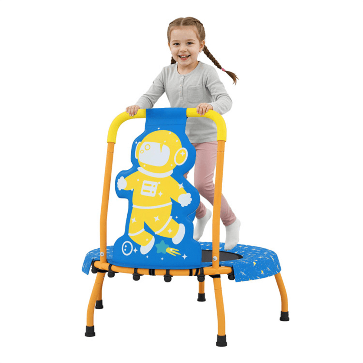image-Astronaut Toddler Trampoline - Foam Handle Safety Pad